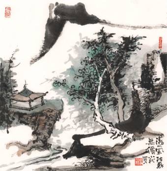 中国画山水五人展《高山流水-知音》在成都蓝顶举行