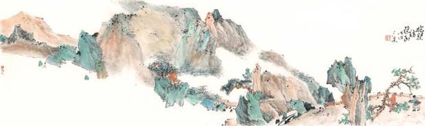 中国画山水五人展《高山流水-知音》在成都蓝顶举行